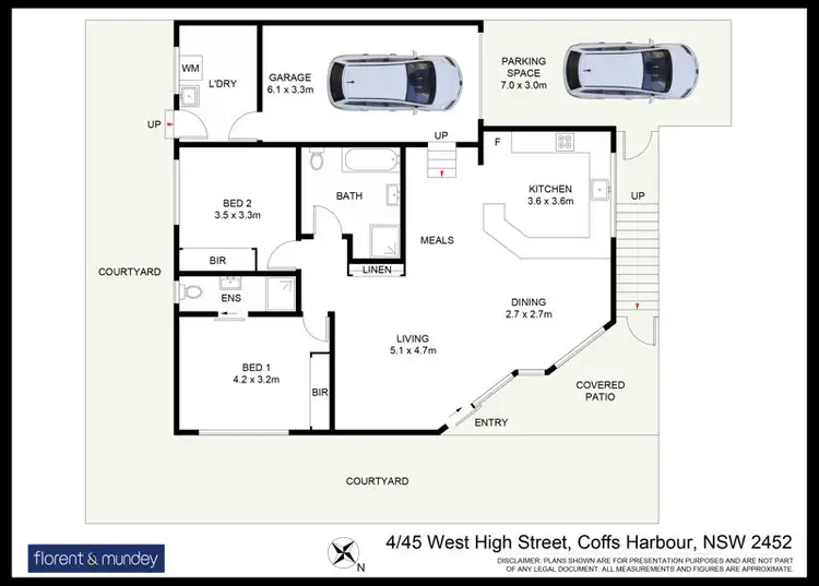 Floorplan of Homely townhouse listing, 4/45 West High St, Coffs Harbour NSW 2450