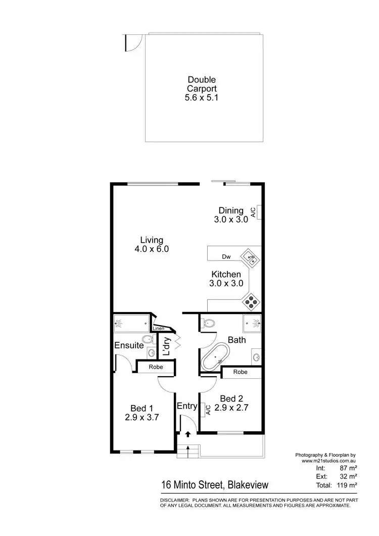 Floorplan of Homely house listing, 16 Minto Street, Blakeview SA 5114