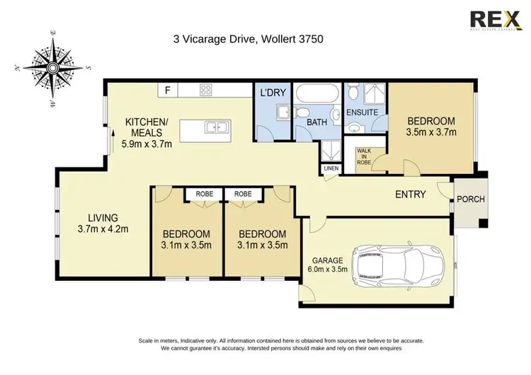Floorplan of Homely house listing, 7 Vicarage Drive, Wollert VIC 3750
