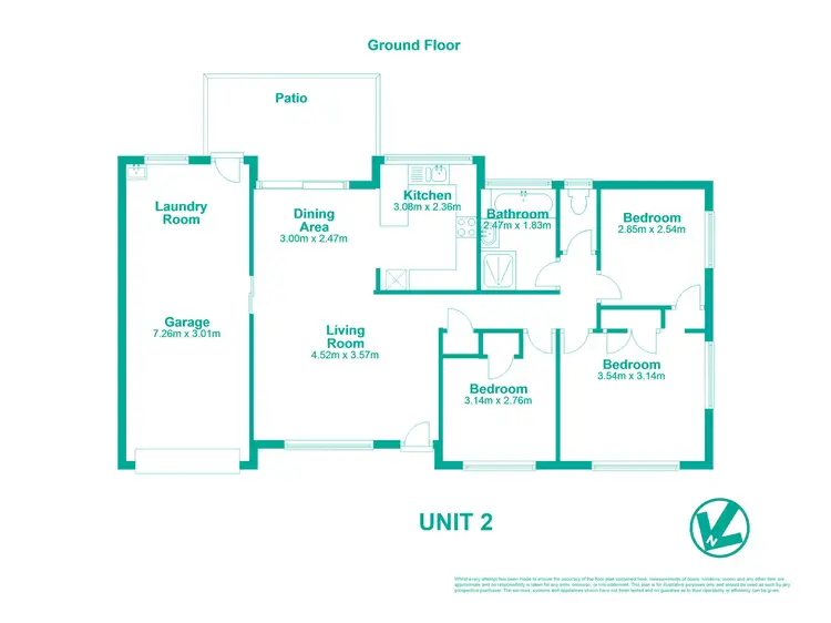 Floorplan of Homely unit listing, 1&2/5 Dowling Court, Caboolture QLD 4510