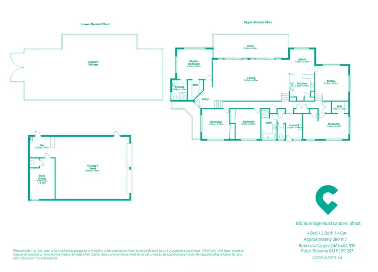 Floorplan of Homely house listing, 100 Sunridge Road, Landers Shoot QLD 4555
