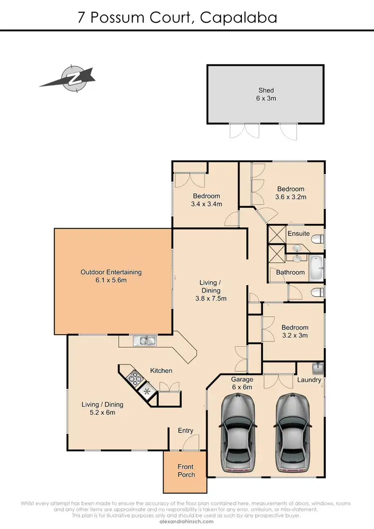 Floorplan of Homely house listing, 7 Possum Court, Capalaba QLD 4157