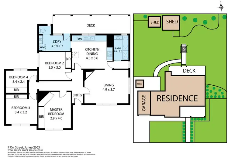 Floorplan of Homely house listing, 7 Orr Street, Junee NSW 2663