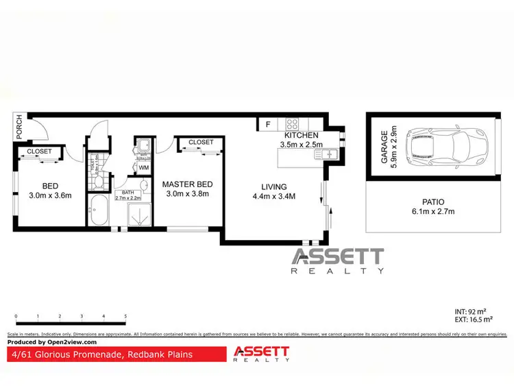 Floorplan of Homely unit listing, 4/61 Glorious Promenade, Redbank Plains QLD 4301