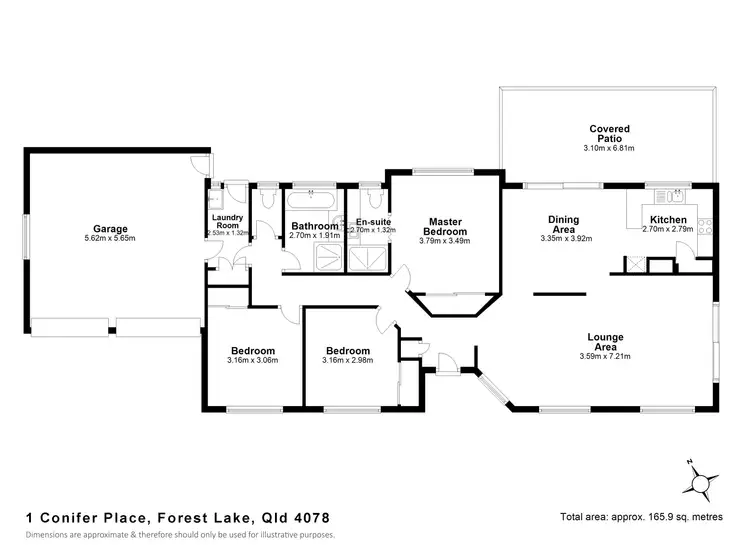 Floorplan of Homely house listing, 1 Conifer Pl, Forest Lake QLD 4078