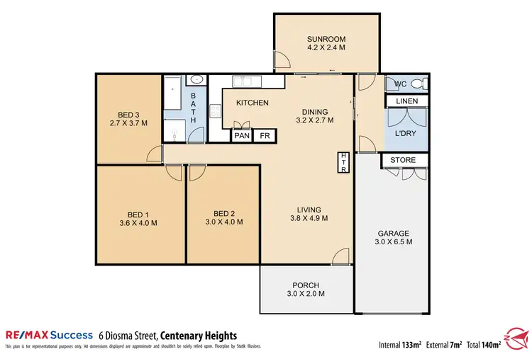Floorplan of Homely house listing, 6 Diosma Street, Centenary Heights QLD 4350