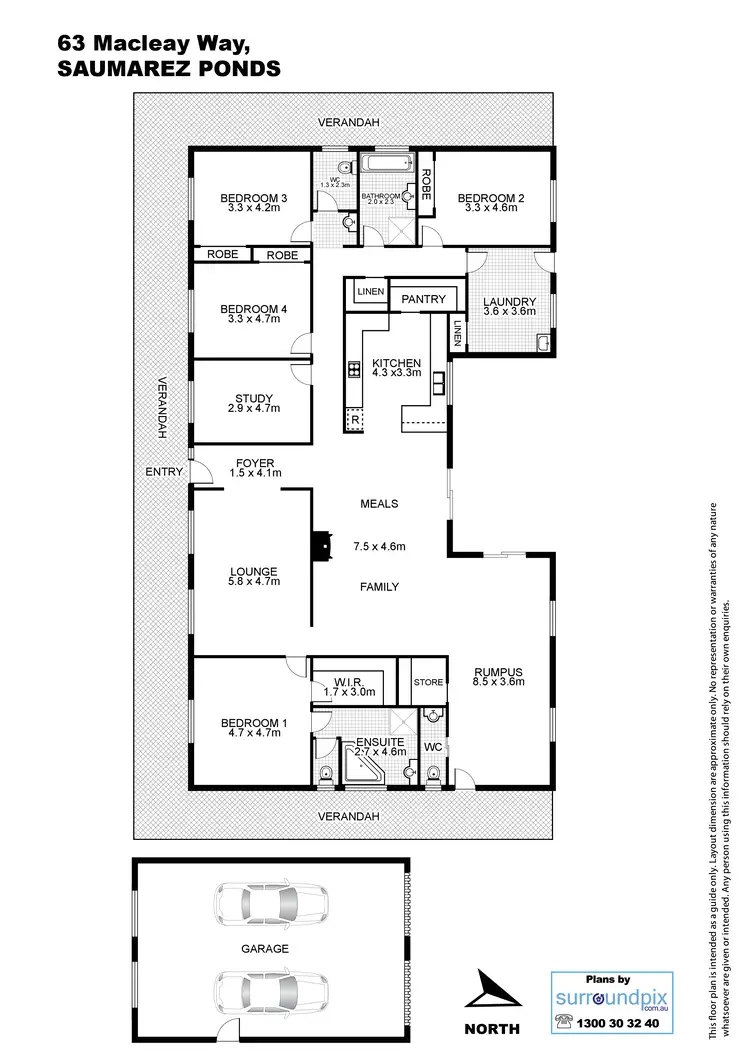 Floorplan of Homely house listing, 63 Macleay Way, Armidale NSW 2350