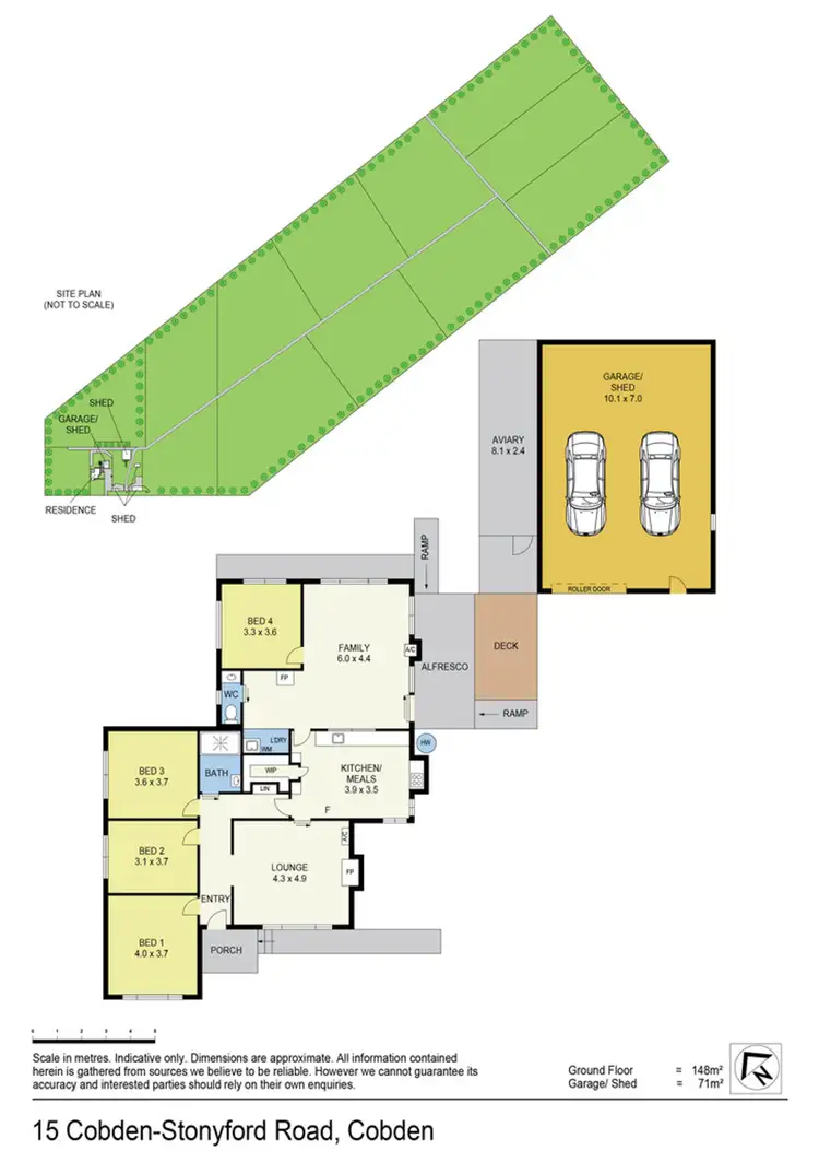 Floorplan of Homely rural property listing, 15 Cobden-Stonyford Road, Cobden VIC 3266