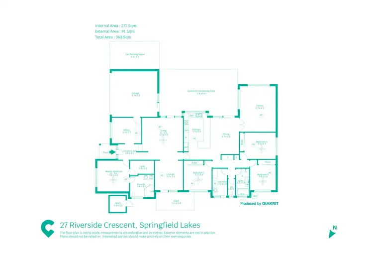 Floorplan of Homely house listing, 27 Riverside Crescent, Springfield Lakes QLD 4300