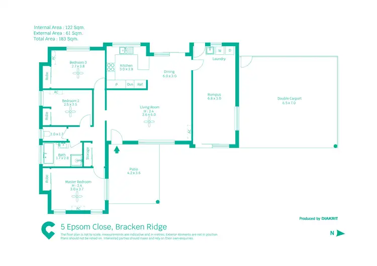 Floorplan of Homely house listing, 5 Epsom Close, Bracken Ridge QLD 4017