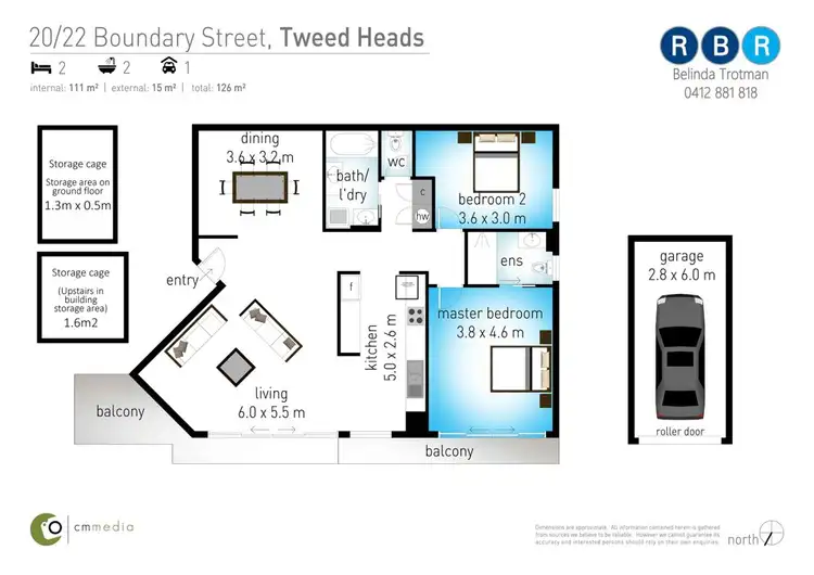 Floorplan of Homely unit listing, 20/22 Boundary Street, Tweed Heads NSW 2485