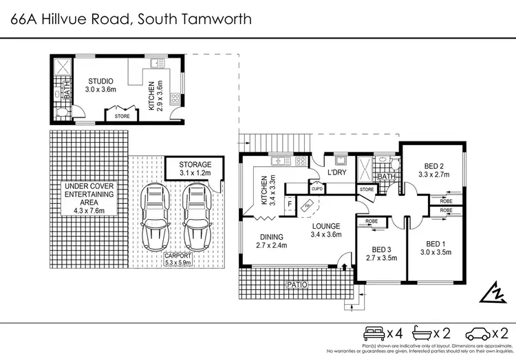 Floorplan of Homely house listing, 66A Hillvue Road, Tamworth NSW 2340