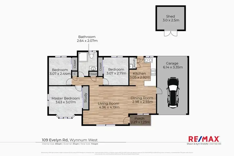 Floorplan of Homely house listing, 109 Evelyn Road, Wynnum West QLD 4178