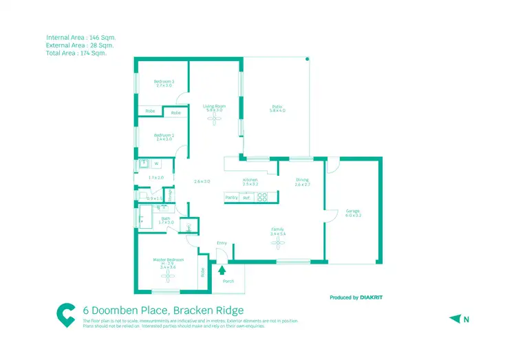 Floorplan of Homely house listing, 6 Doomben Place, Bracken Ridge QLD 4017