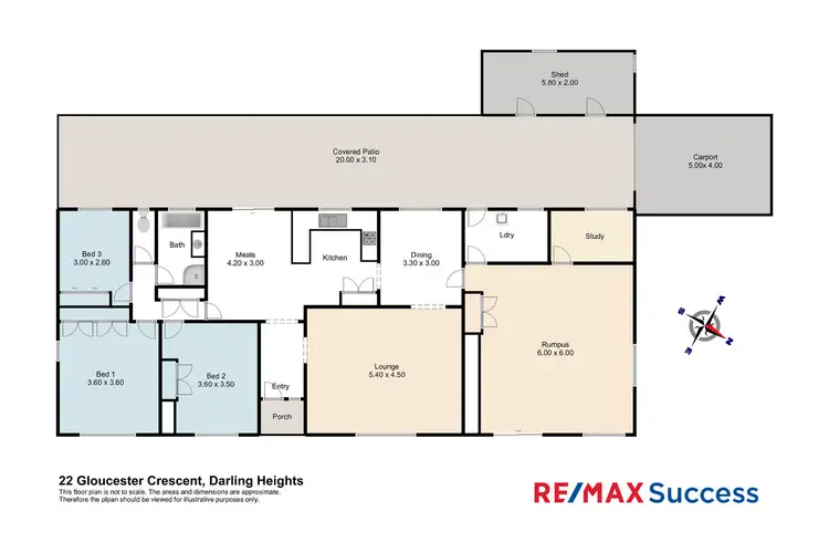 Floorplan of Homely house listing, 22 Gloucester Crescent, Darling Heights QLD 4350