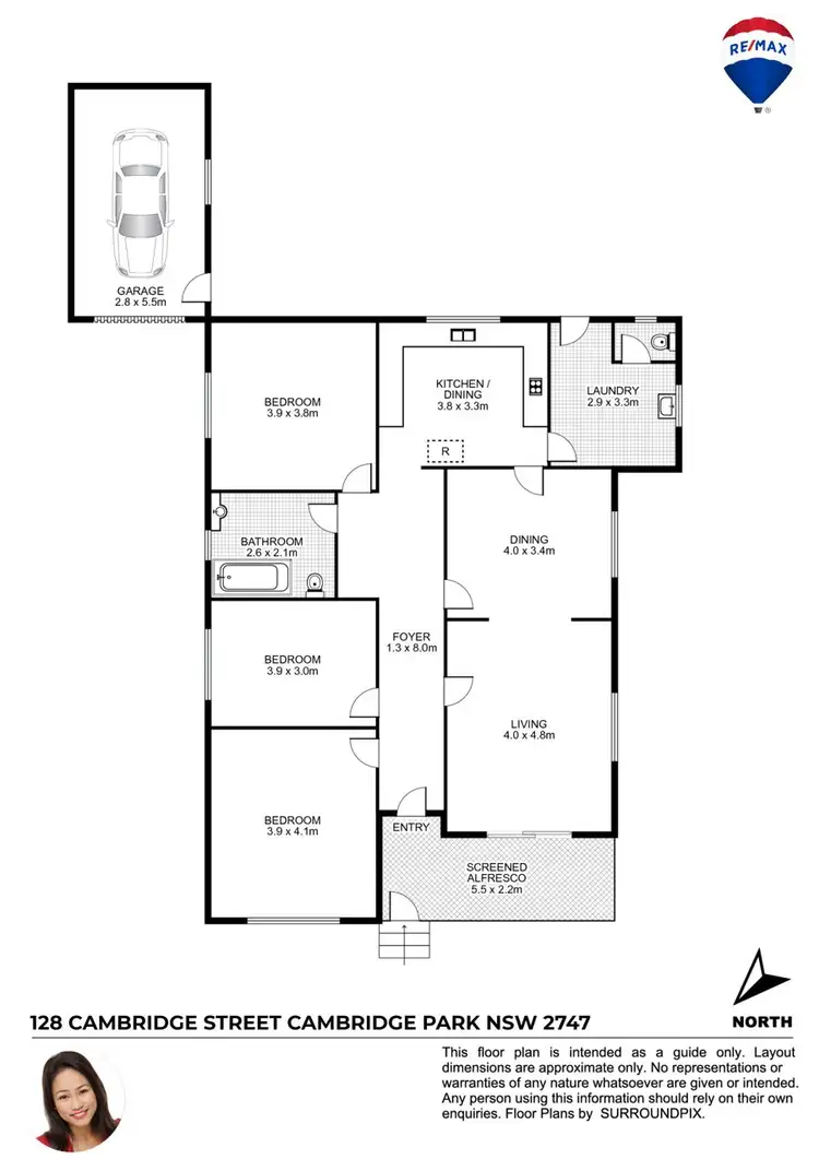 Floorplan of Homely house listing, 128 CAMBRIDGE STREET, Cambridge Park NSW 2747
