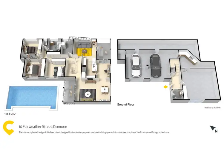 Floorplan of Homely house listing, 10 Fairweather Street, Kenmore QLD 4069