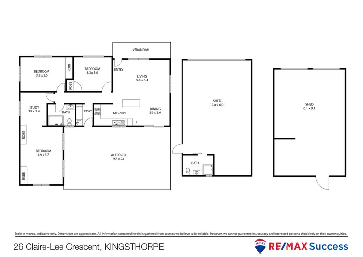 Floorplan of Homely house listing, 26 Claire-Lee Crescent, Kingsthorpe QLD 4400