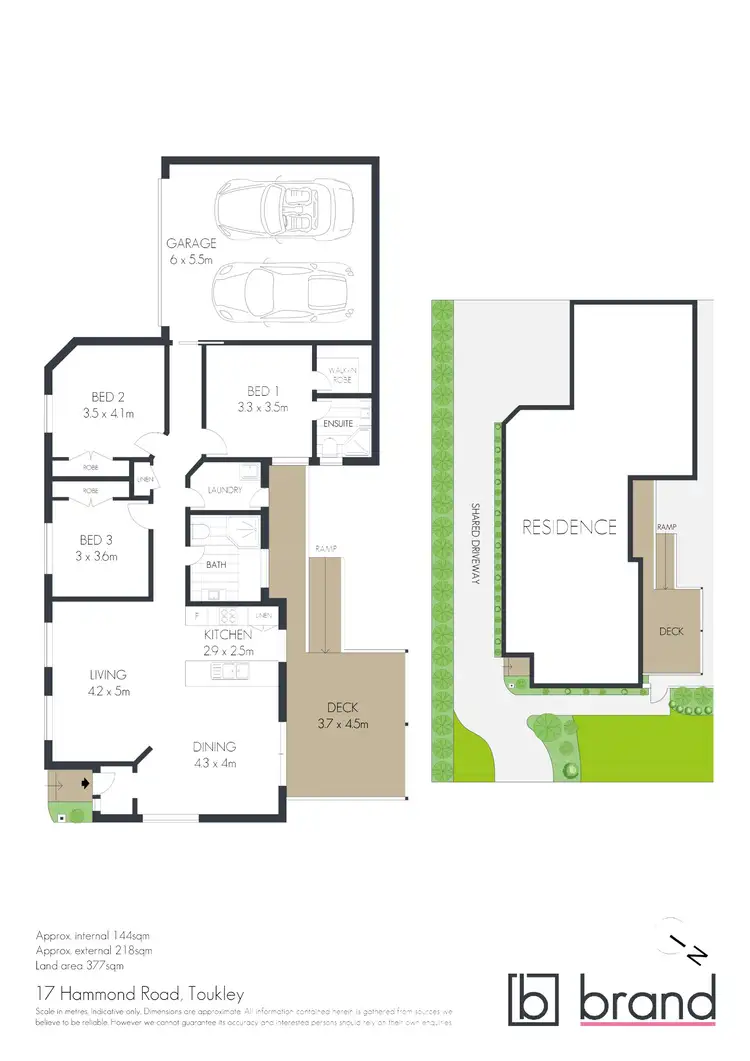 Floorplan of Homely semi-detached listing, 17 Hammond Road, Toukley NSW 2263