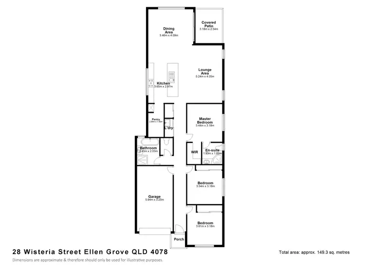Floorplan of Homely house listing, 28 Wisteria St, Ellen Grove QLD 4078