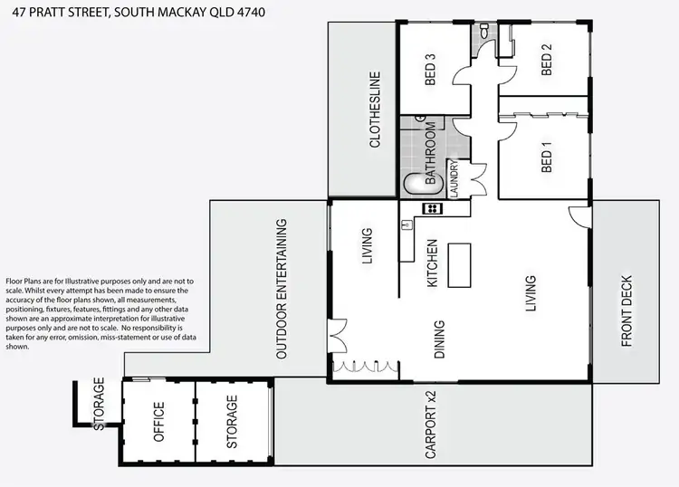 Floorplan of Homely house listing, 47 PRATT STREET, South Mackay QLD 4740