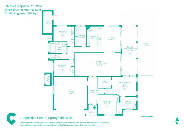 Floorplan of Homely house listing, 21 Speckled Circuit, Springfield Lakes QLD 4300