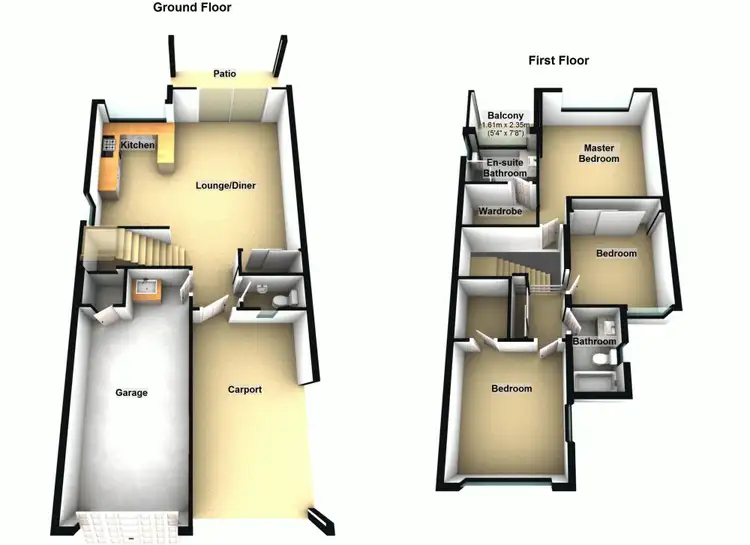 Floorplan of Homely townhouse listing, 27/158 Woogaroo Street, Forest Lake QLD 4078