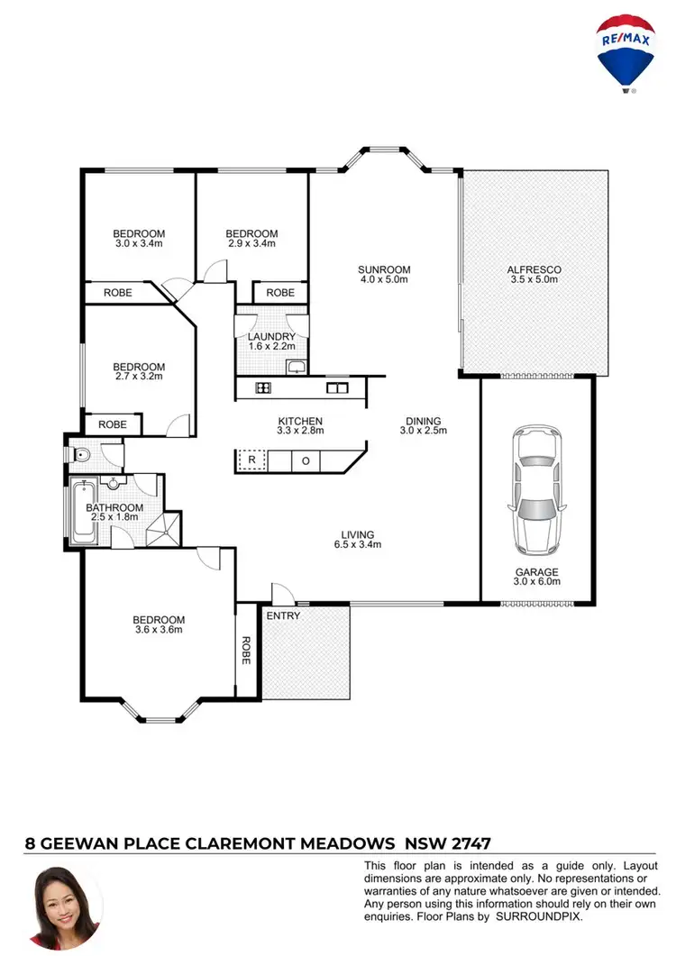 Floorplan of Homely house listing, 8 GEEWAN PLACE, Claremont Meadows NSW 2747