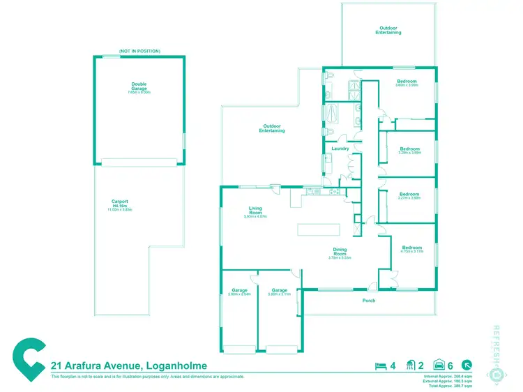 Floorplan of Homely house listing, 21 Arafura Ave, Loganholme QLD 4129