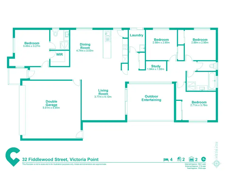 Floorplan of Homely house listing, 32 Fiddlewood Street, Victoria Point QLD 4165
