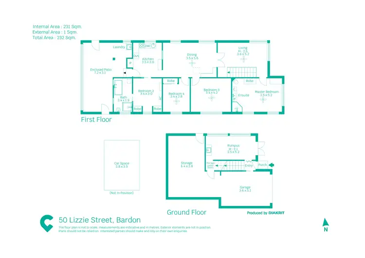 Floorplan of Homely house listing, 50 Lizzie Street, Bardon QLD 4065