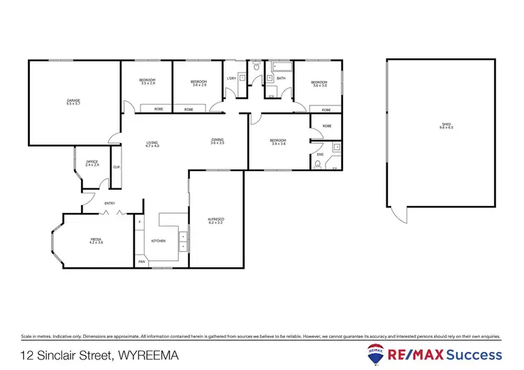 Floorplan of Homely house listing, 12 Sinclair Street, Wyreema QLD 4352