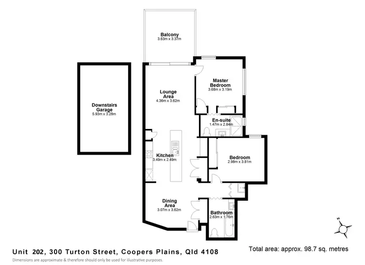 Floorplan of Homely unit listing, 202/300 Turton St, Coopers Plains QLD 4108