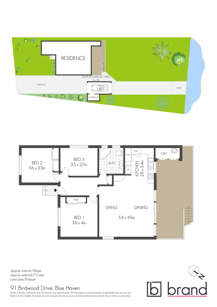 Floorplan of Homely house listing, 91 Birdwood Drive, Blue Haven NSW 2262