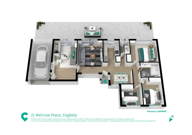 Floorplan of Homely house listing, 21 Melrose Place, Eagleby QLD 4207