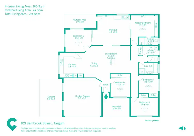 Floorplan of Homely house listing, 103 Bambrook Street, Taigum QLD 4018
