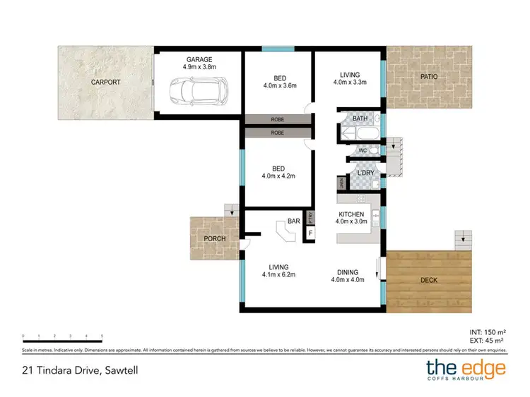 Floorplan of Homely house listing, 21 Tindara Drive, Sawtell NSW 2452
