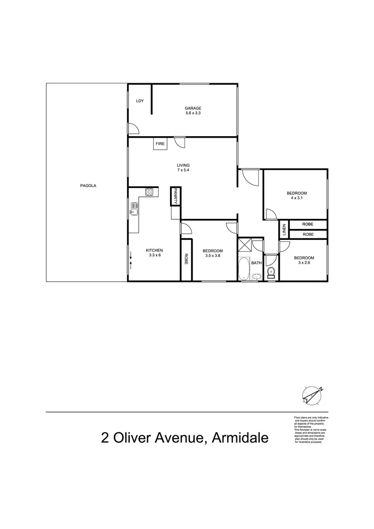 Floorplan of Homely house listing, 2 Oliver Avenue, Armidale NSW 2350