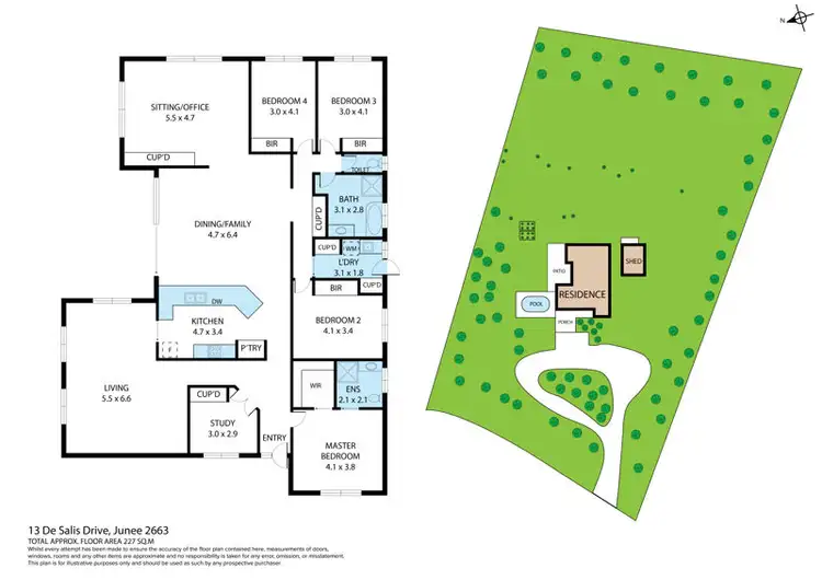 Floorplan of Homely house listing, 13 De Salis Drive, Junee NSW 2663