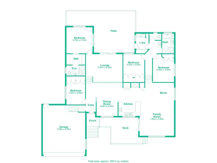 Floorplan of Homely house listing, 3 Vauton Court, Arana Hills QLD 4054