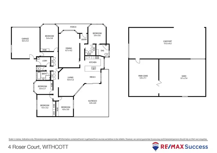 Floorplan of Homely house listing, 4 Roser Court, Withcott QLD 4352