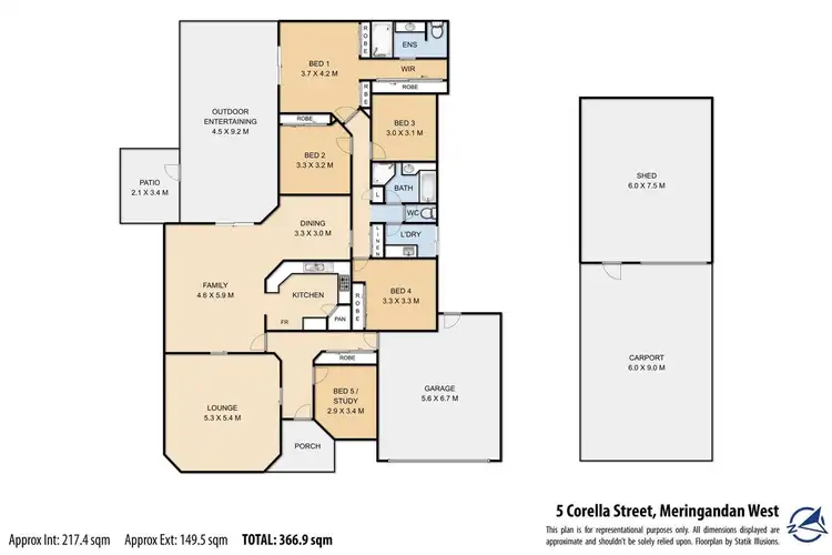 Floorplan of Homely house listing, 5 Corella Street, Meringandan West QLD 4352