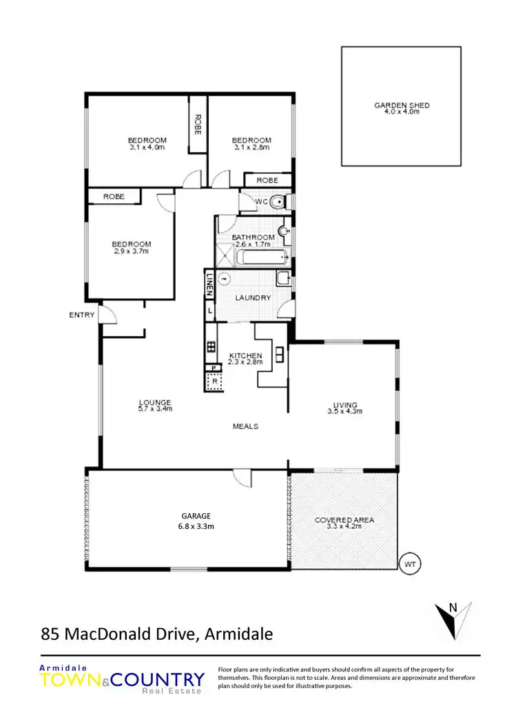 Floorplan of Homely house listing, 85 MacDonald Drive, Armidale NSW 2350