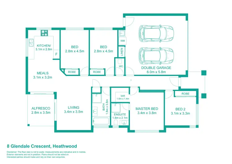 Floorplan of Homely house listing, 8 Glendale Crescent, Heathwood QLD 4110