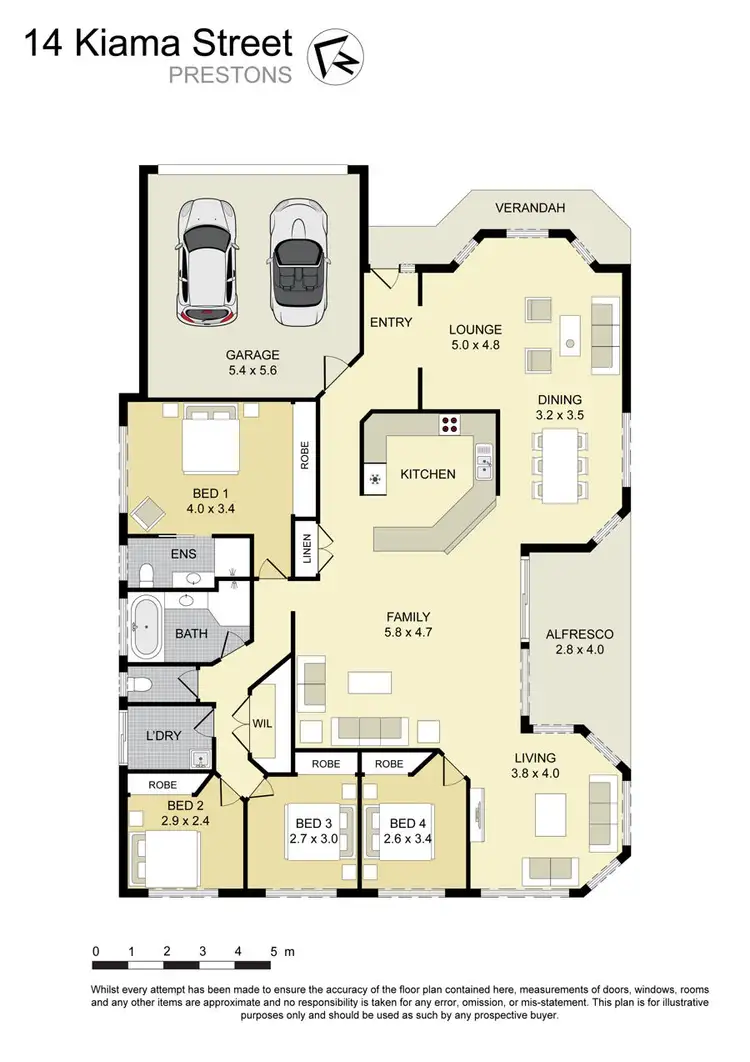 Floorplan of Homely house listing, 14 Kiama Street, Prestons NSW 2170