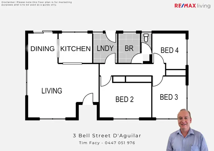 Floorplan of Homely house listing, 3 Bell Street, D'aguilar QLD 4514