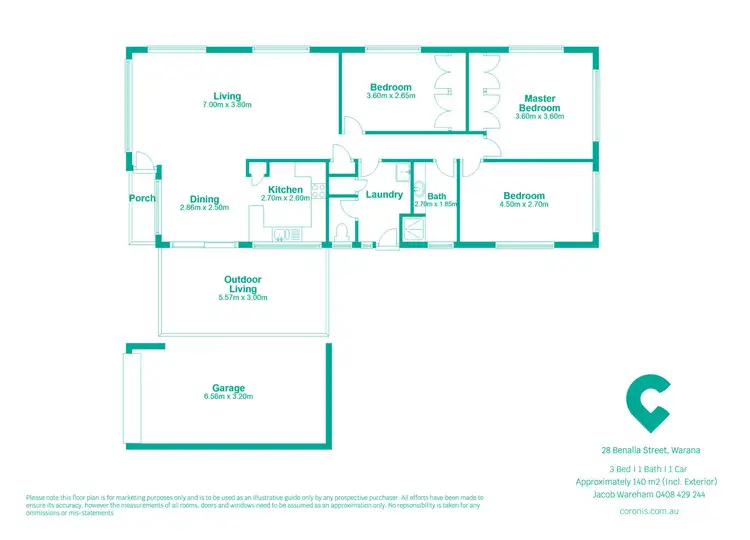 Floorplan of Homely house listing, 28 Benalla Street, Warana QLD 4575