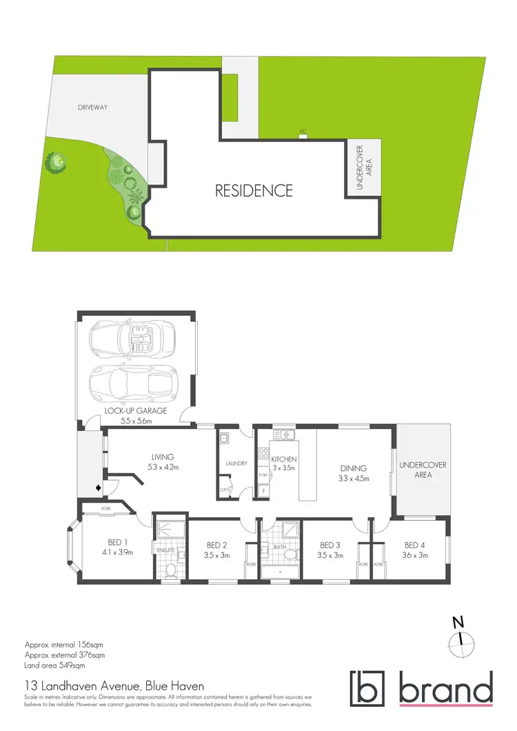 Floorplan of Homely house listing, 13 Landhaven Avenue, Blue Haven NSW 2262