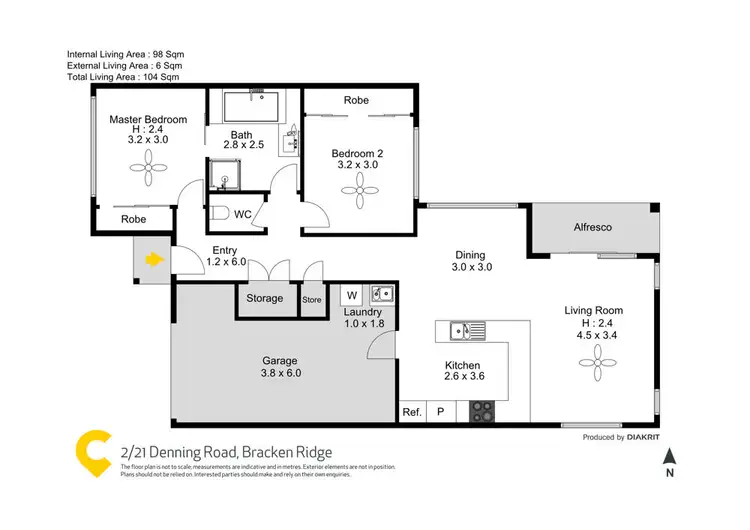 Floorplan of Homely house listing, 2/21 Denning Road, Bracken Ridge QLD 4017