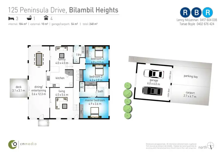 Floorplan of Homely house listing, 125 Peninsula Drive, Bilambil Heights NSW 2486